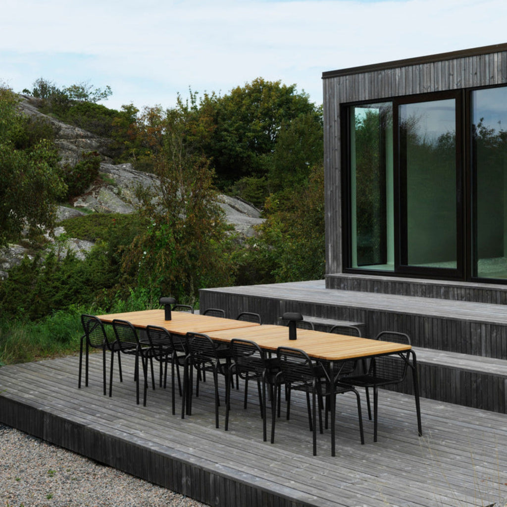Black steel sale patio furniture