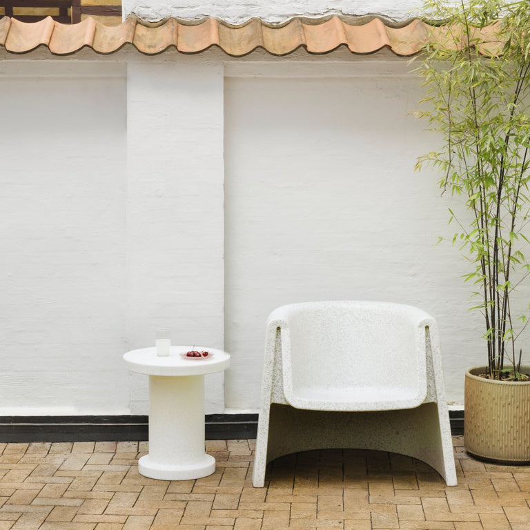 Bit Lounge Chair & Side Table White | Normann Copenhagen | Insidestore