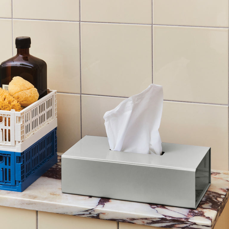 Colour Storage Tissue Box Grey | HAY | Insidestore
