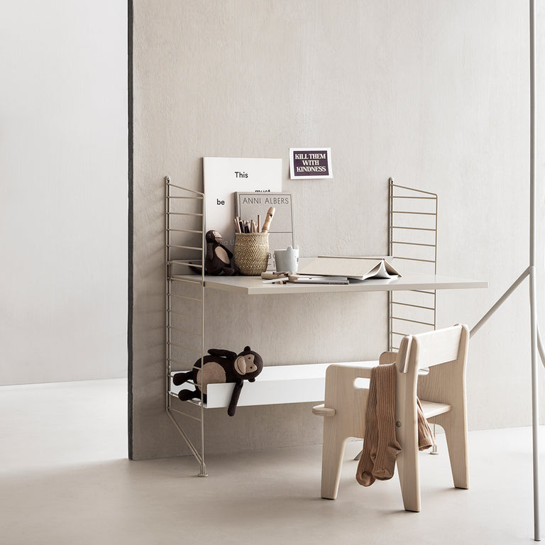 Kids Desk Bundle Beige | String | Insidestore