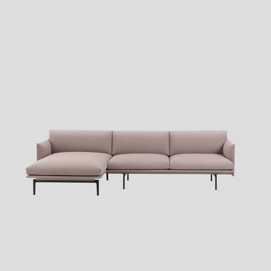 Buy the Muuto Outline Chaise Longue Sofa Corner Sofas Insidestore