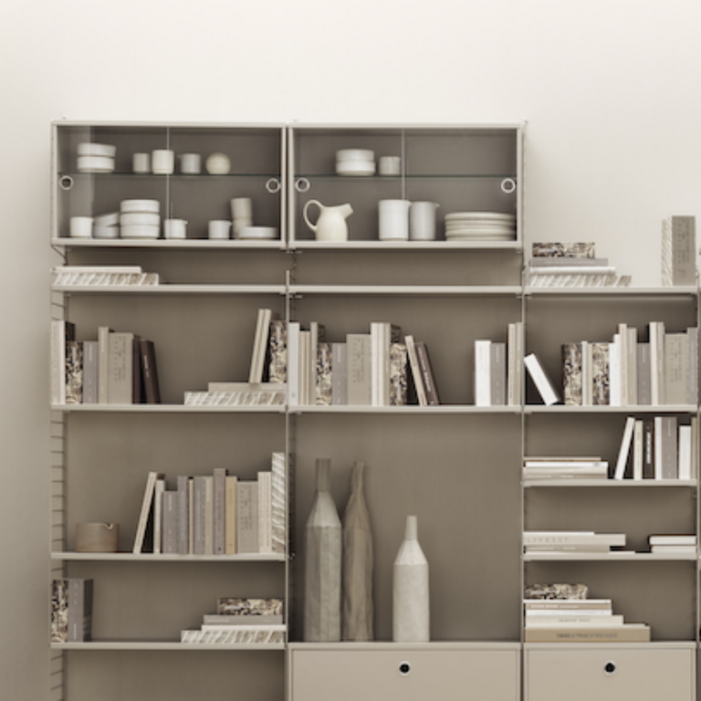 String Display Cabinet w Glass Doors | String | Insidestore