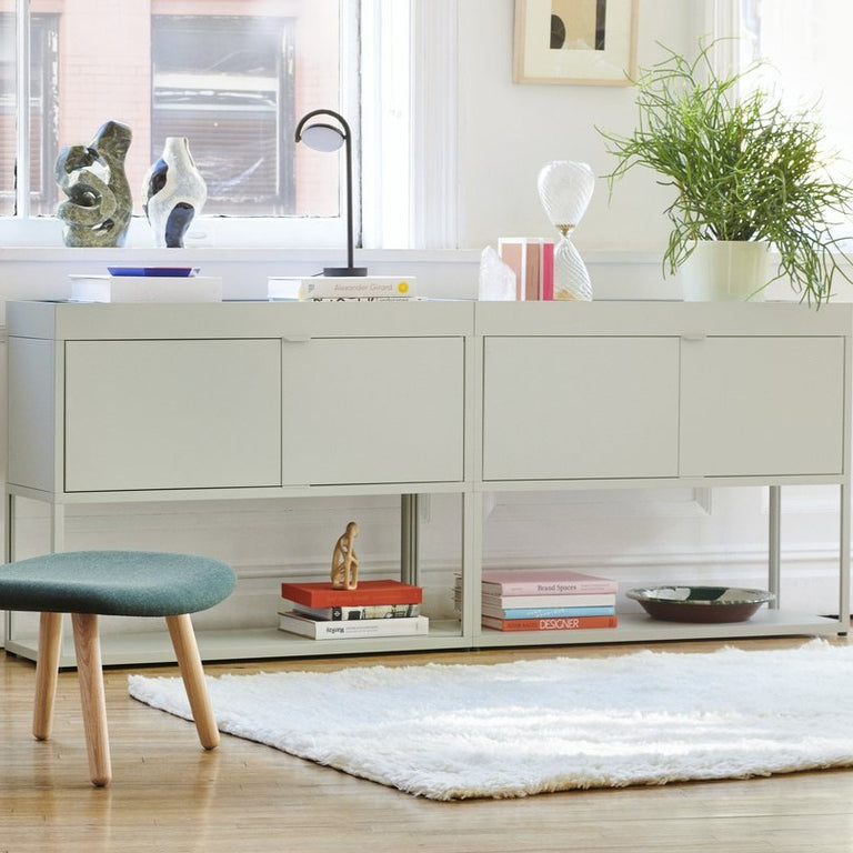 New Order Double Cupboard Unit with Lower Shelf & Upper Tray | Hay | Insidestore