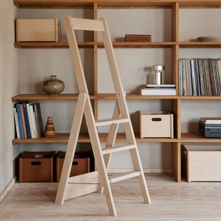 Step by Step Ladder White Oiled Oak | Form & Refine | Insidestore