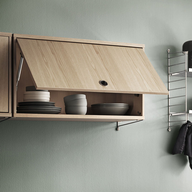 String Cabinet with Flip Door Oak | String | Insidestore