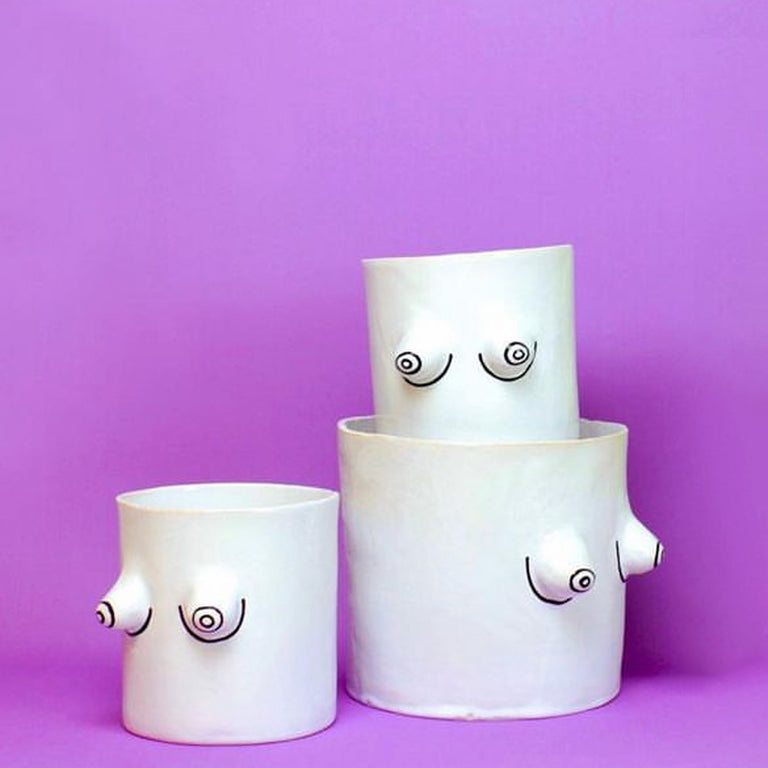 Boobies Ceramic Pot | Wobbly Studio | Insidestore