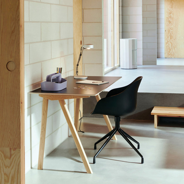Copenhague Desk CPH90 Black Lino Lacquer Oak | HAY | Insidestore