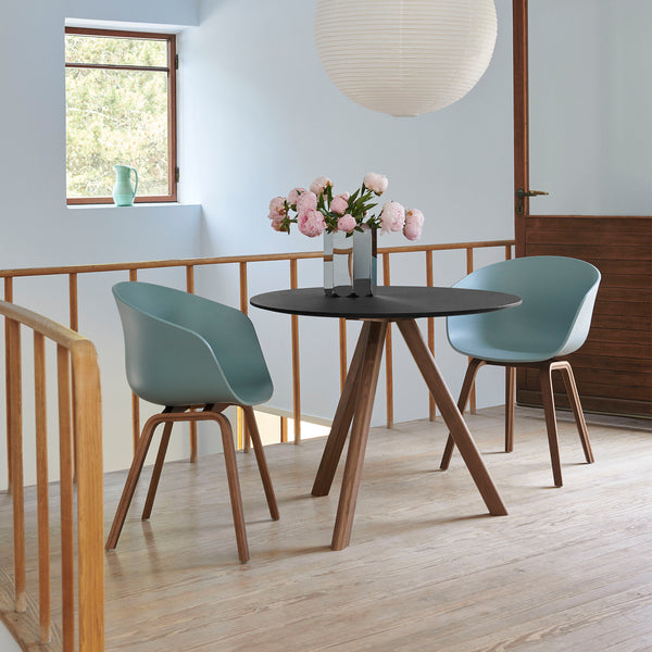 Copenhague Dining Table Round CPH 20 - 90cm D / Oak / Off White Linoleum