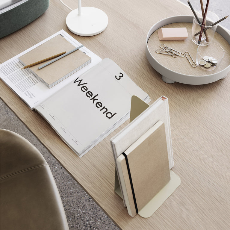 Compile Bookend Beige Green | Muuto | Insidestore