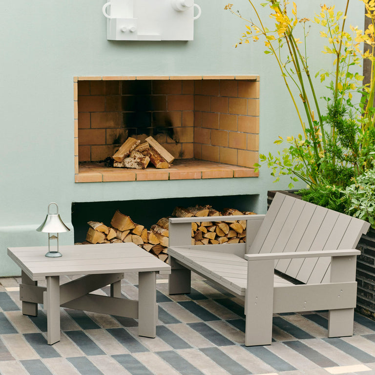 Crate Low Table & Lounge Sofa | London Fog | HAY | Insidestore