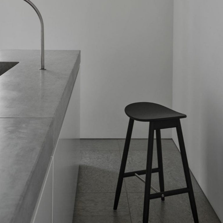 Icha Bar Stool 65cm Black | Massproductions | Insidestore