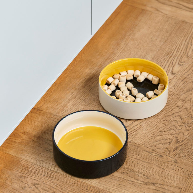 Dog Bowl | Large | Yellow & Blue | HAY | Insidestore