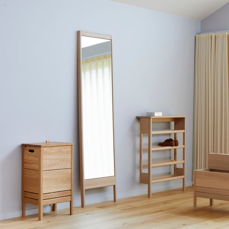 A Line Mirror Oak | Form & Refine | Insidestore