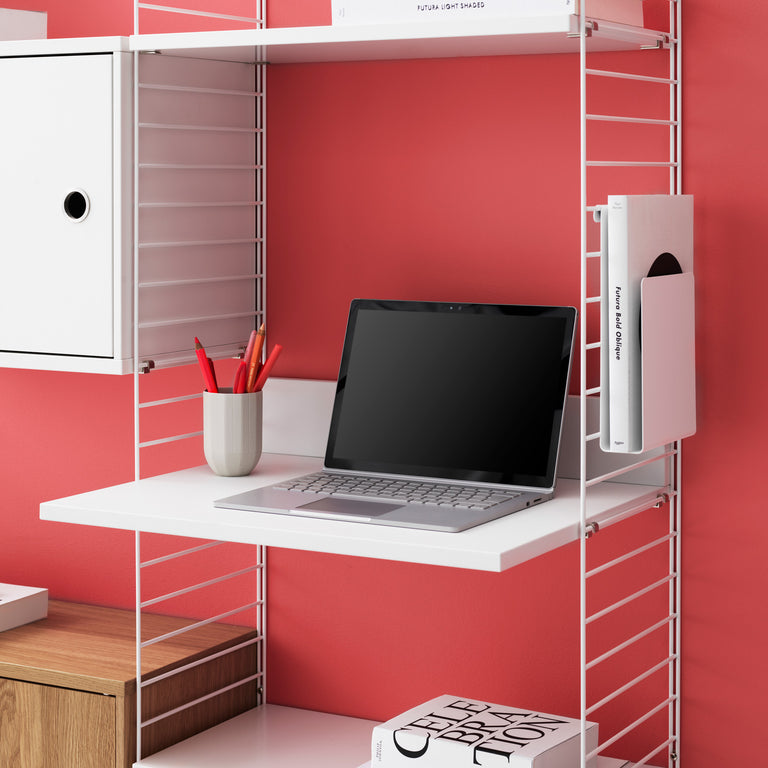 String Media Shelf with Laptop | Insidestore