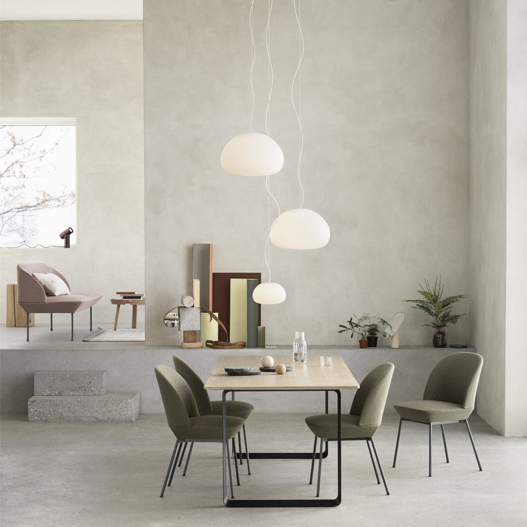 Fluid Pendants above 70/70 Table | Muuto | Insidestore