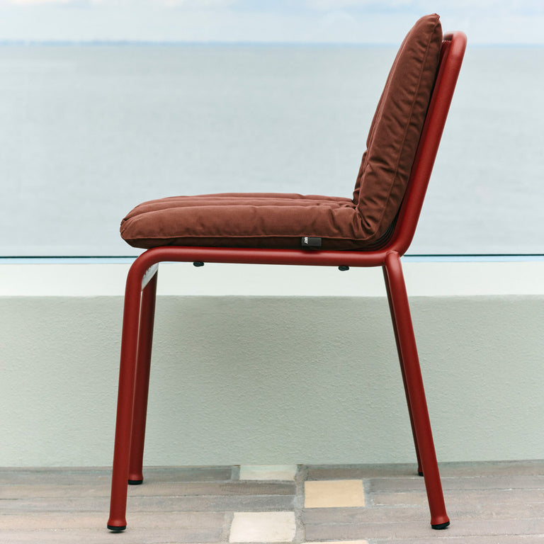 Palissade Quilted Cushion | Iron Red Chair | HAY | Insidestore