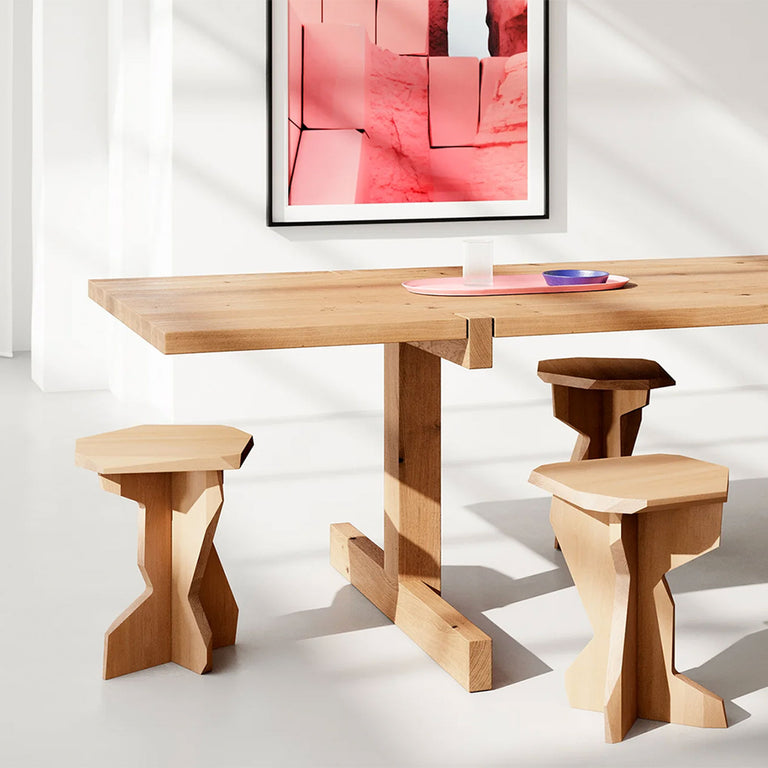 Rock Stool Oak Waxed | OUT | Insidestore