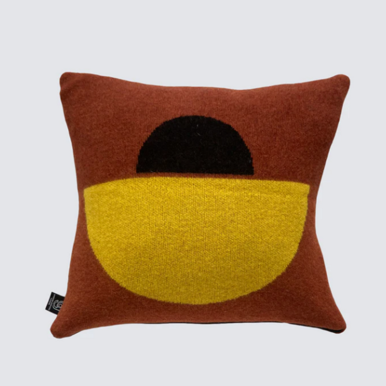 Panton Cushion Black & Yellow | Giannina Capitani | Insidestore