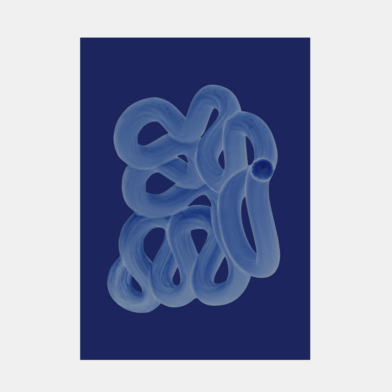Blue Brush Print | Paper Collective | Insidestore