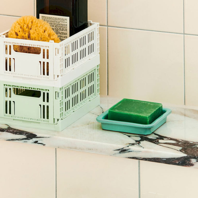 Square Soap Dish | Light Green | HAY | Insidestore