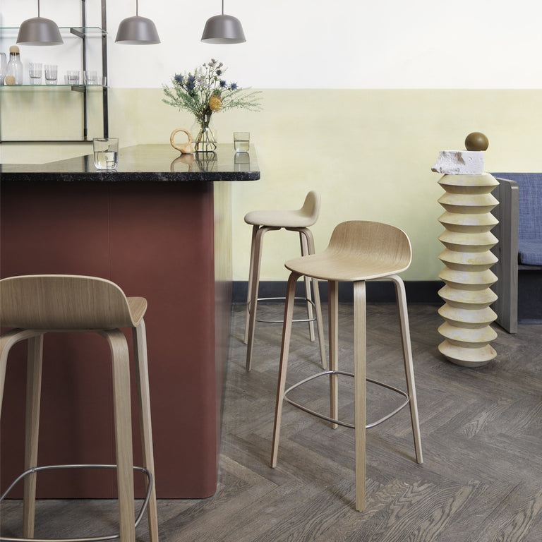 Visu Bar Stools Oak | Muuto | Insidestore