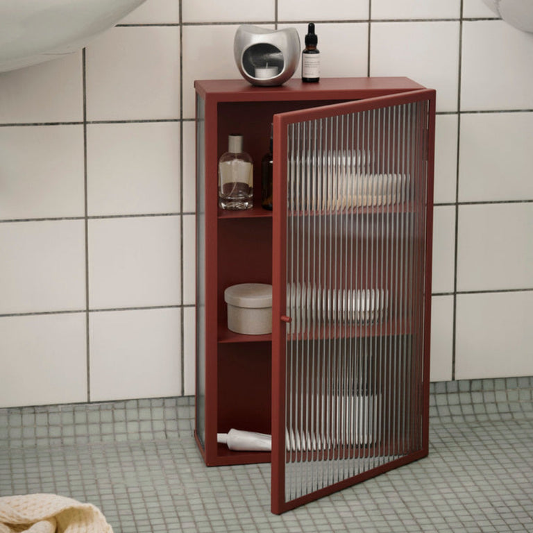 Haze Bathroom Cabinet Oxide Red | Ferm Living | Insidestore