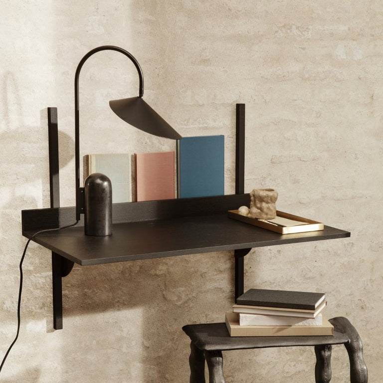 Sector Desk Close Up Black & Black Lifestyle | Ferm Living | Insidestore