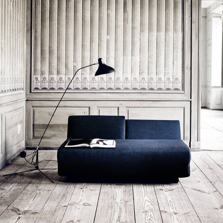 City Sofa Bed Charcoal Felt Melange Softline