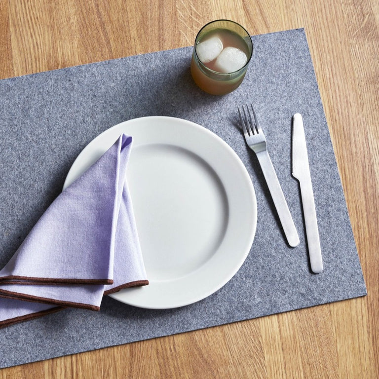 Rectangular Felt Placemat Grey | Hay | Insidestore