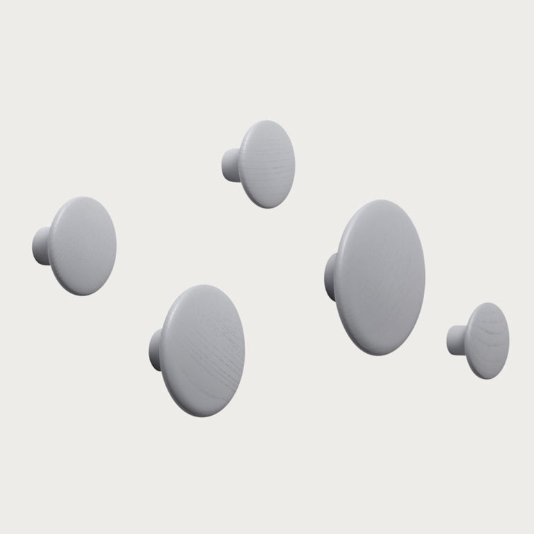 The Dots Set of 5 Grey | Muuto | Insidestore