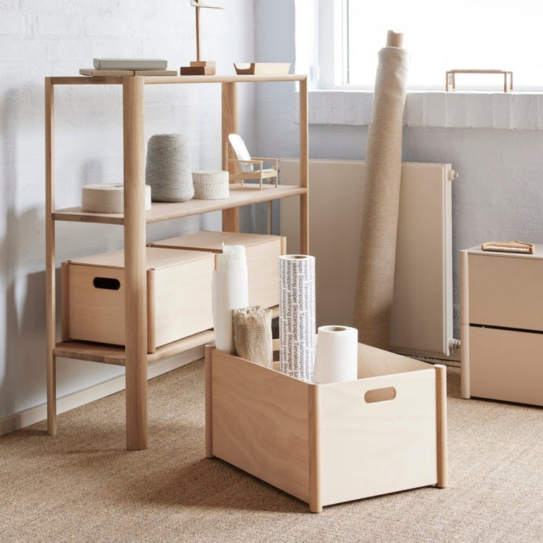 Pillar Storage Boxes Beech | Form & Refine | Insidestore