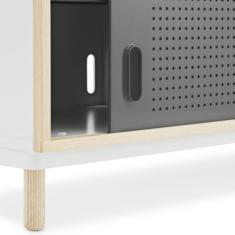 Kabino Sideboard Grey Close Up Normann Copenhagen