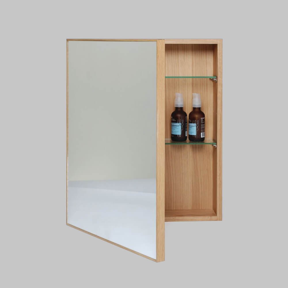 Slimline Bathroom Cabinet Oak Furniture Inside