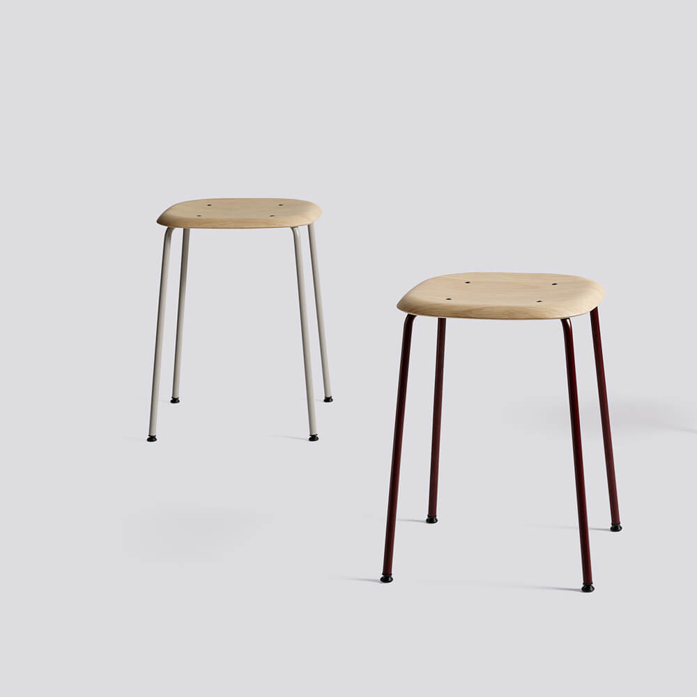 Soft Edge Low Stool 70 Metal Frame | HAY | Insidestore London