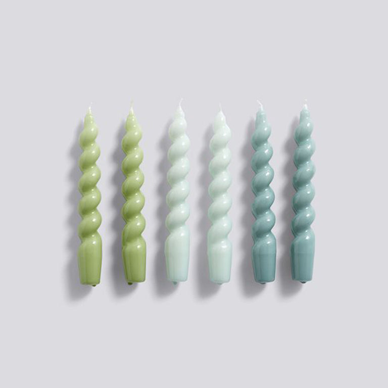 Spiral Candles Set of 6