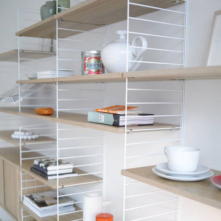 String Shelving System Oak